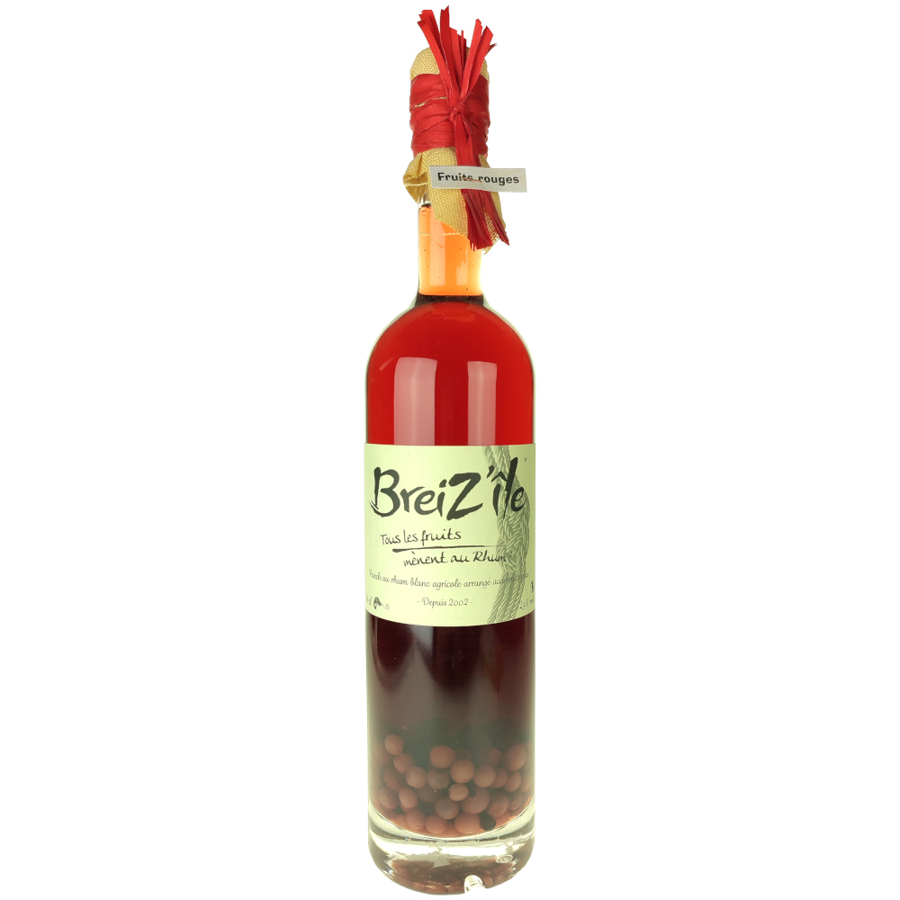 Rhum Arrangé Fruits rouges, Breiz'Ile 2 Rhum Arrangé Fruits rouges Breiz'Ile